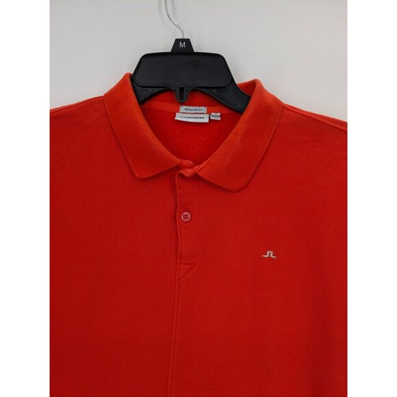 J Lindeberg Polo Shirt Men Size M Regular Fit Golf Tennis Athleisure Performance - Picture 8 of 11